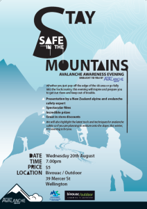 bivouac alpine safety night poster