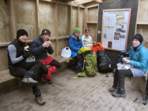 Lunch at Mountain House Shelter